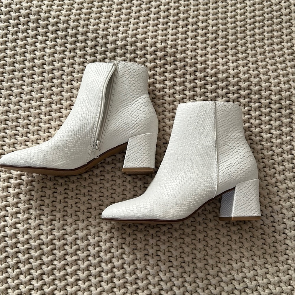 Snake skin booties!